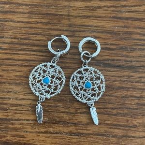 Montana Silversmiths dream catcher earrings.